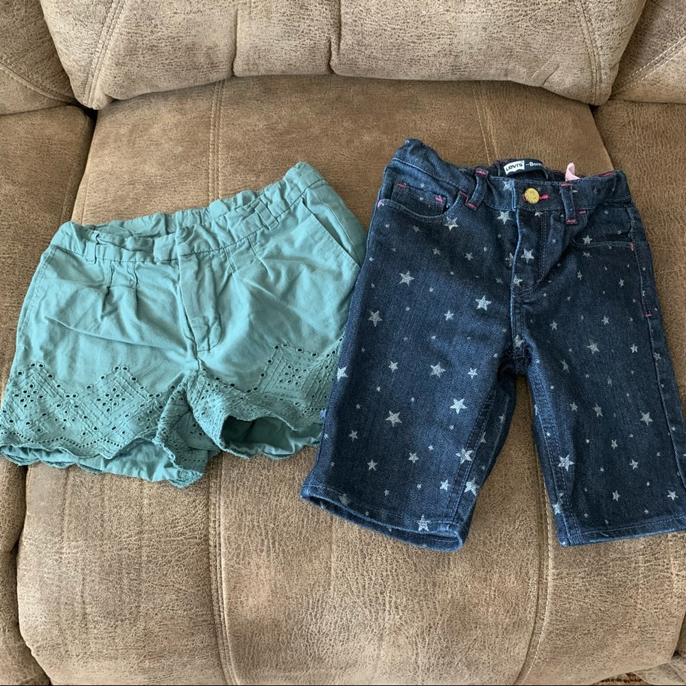 Little Girls Gap Shorts/Levi’s Bermuda Shorts - Picture 1 of 8